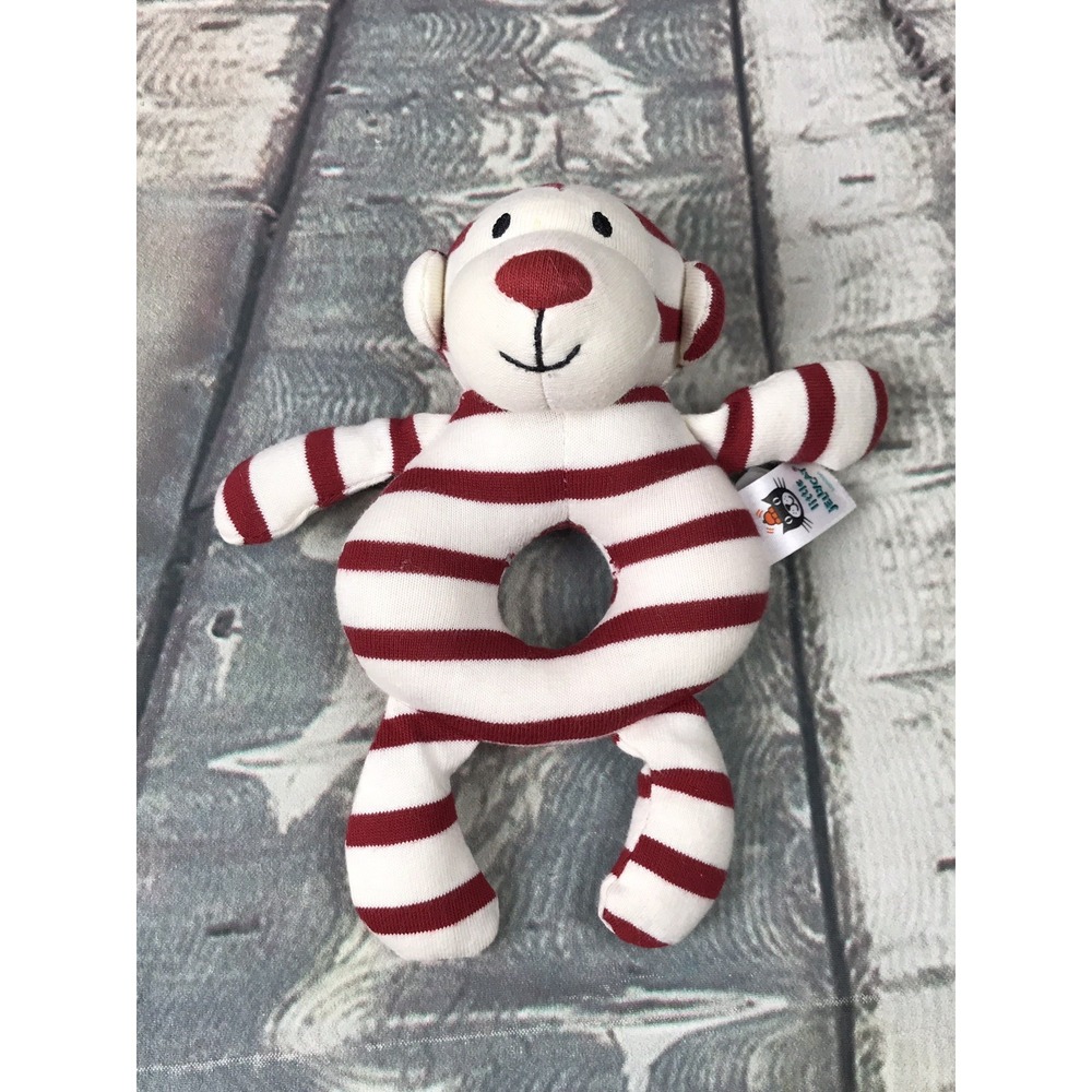 Little Jellycat Striped Rattle Baby Toy Plush